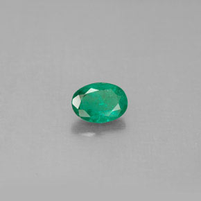 Esmeralda verde natural de 0,42 ct, corte óvalo, SI-I1