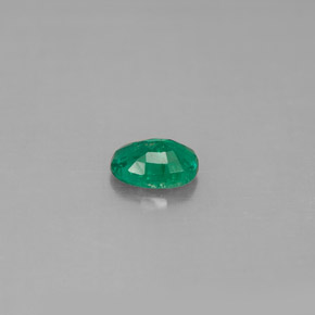 Esmeralda verde natural de 0,42 ct, corte óvalo, SI-I1