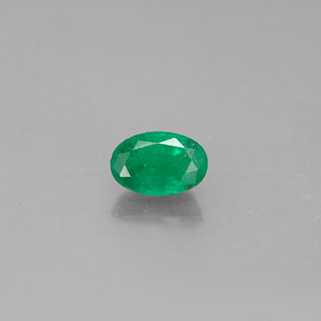Esmeralda verde natural de 0,51 ct, corte óvalo, SI-I1
