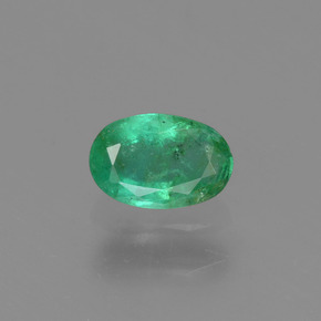 Esmeralda verde natural de 0,45 ct, corte óvalo, SI-I1