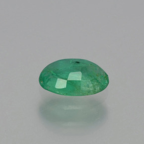 Esmeralda verde natural de 0,41 ct, corte óvalo, SI-I1