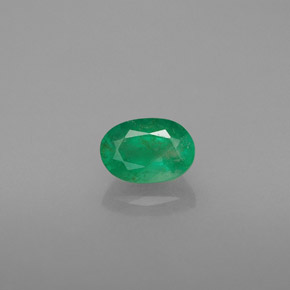 Esmeralda verde natural de 0,48 ct, corte óvalo, SI-I1