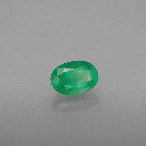 Esmeralda verde natural de 0,48 ct, corte óvalo, SI-I1