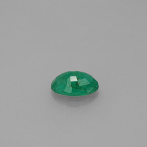 Esmeralda verde natural de 0,40 ct, corte óvalo, SI-I1