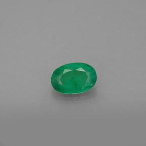 Esmeralda verde natural de 0,47 ct, corte óvalo, SI-I1