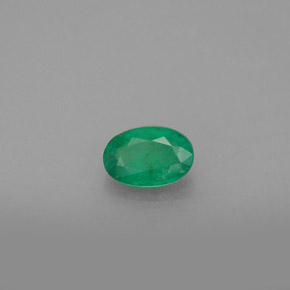 Esmeralda verde natural de 0,47 ct, corte óvalo, SI-I1