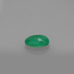 Esmeralda verde natural de 0,47 ct, corte óvalo, SI-I1