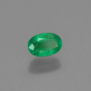 Esmeralda verde natural de 0,57 ct, corte óvalo, SI-I1