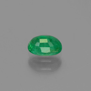 Esmeralda verde natural de 0,57 ct, corte óvalo, SI-I1