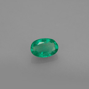 Esmeralda verde natural de 0,48 ct, corte óvalo, SI