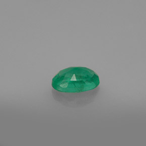 Esmeralda verde natural de 0,48 ct, corte óvalo, SI