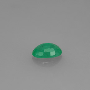 Esmeralda verde natural de 0,43 ct, corte óvalo, SI-I1