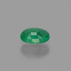 Esmeralda verde natural de 0,43 ct, corte óvalo, SI-I1