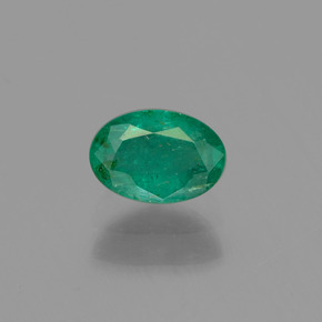 Esmeralda verde natural de 0,51 ct, corte óvalo, SI-I1