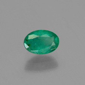 Esmeralda verde natural de 0,51 ct, corte óvalo, SI-I1