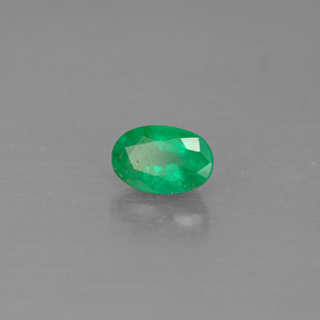 Esmeralda verde natural de 0,54 ct, corte óvalo, SI-I1