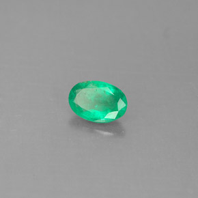 Esmeralda verde natural de 0,40 ct, corte óvalo, SI-I1