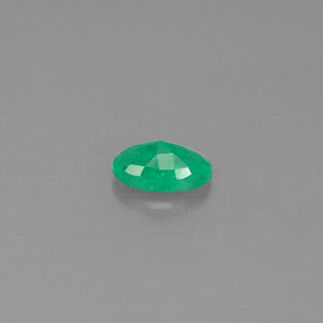 Esmeralda verde natural de 0,40 ct, corte óvalo, SI-I1