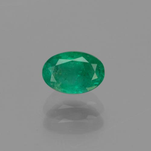 Esmeralda verde natural de 0,46 ct, corte óvalo, SI-I1