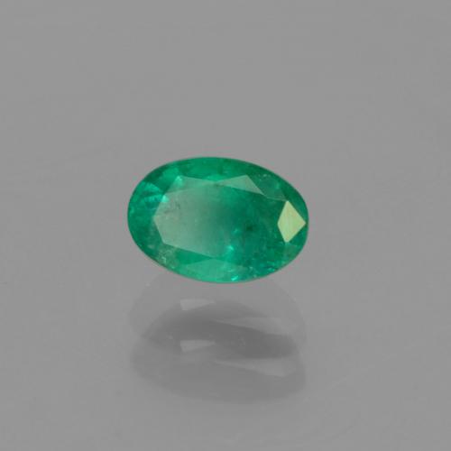 Esmeralda verde natural de 0,46 ct, corte óvalo, SI-I1