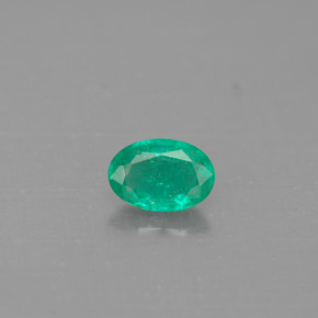 Esmeralda verde natural de 0,36 ct, corte óvalo, SI-I1