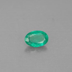 Esmeralda verde natural de 0,36 ct, corte óvalo, SI-I1