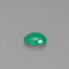 Esmeralda verde natural de 0,36 ct, corte óvalo, SI-I1