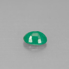 Esmeralda verde natural de 0,46 ct, corte óvalo, SI-I1