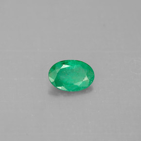 Esmeralda verde natural de 0,33 ct, corte óvalo, SI-I1