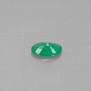Esmeralda verde natural de 0,33 ct, corte óvalo, SI-I1