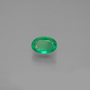 Esmeralda verde natural de 0,40 ct, corte óvalo, SI