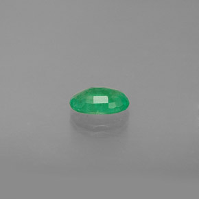 Esmeralda verde natural de 0,40 ct, corte óvalo, SI