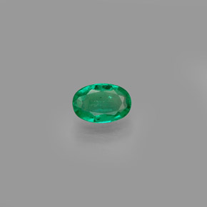 Esmeralda verde natural de 0,38 ct, corte óvalo, SI