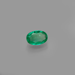 Esmeralda verde natural de 0,38 ct, corte óvalo, SI
