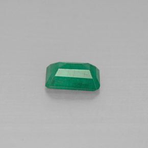 Esmeralda verde natural de 0,45 ct, corte esmeralda, SI-I1