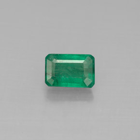 Esmeralda verde natural de 0,67 ct, corte esmeralda, SI-I1