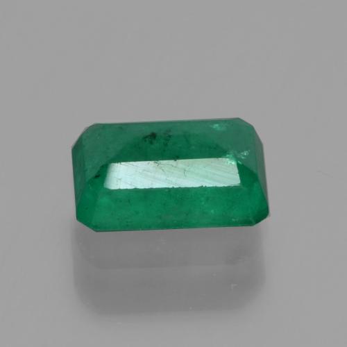 Esmeralda verde natural de 0,57 ct, corte esmeralda, SI-I1