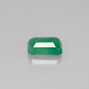 Esmeralda verde natural de 0,54 ct, corte esmeralda, SI-I1