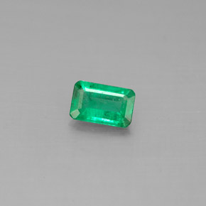 Esmeralda verde natural de 0,41 ct, corte esmeralda, SI