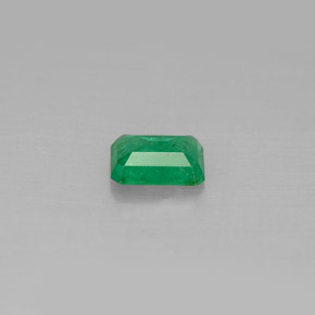 Esmeralda verde natural de 0,46 ct, corte esmeralda, SI-I1