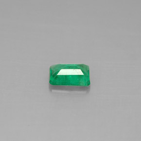 Esmeralda verde natural de 0,44 ct, corte esmeralda, SI-I1
