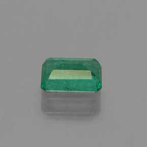 Esmeralda verde natural de 0,53 ct, corte esmeralda, SI-I1