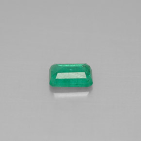 Esmeralda verde natural de 0,54 ct, corte esmeralda, SI-I1