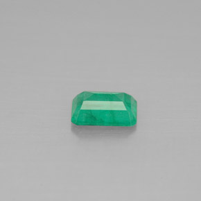 Esmeralda verde natural de 0,47 ct, corte esmeralda, SI-I1