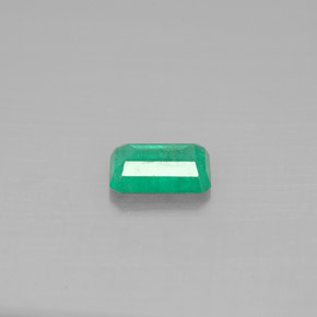 Esmeralda verde natural de 0,47 ct, corte esmeralda, SI