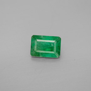Esmeralda verde natural de 1,04 ct, corte esmeralda, SI-I1