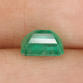 Esmeralda verde natural de 1,08 ct, corte esmeralda, SI-I1