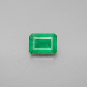 Esmeralda verde natural de 0,99 ct, corte esmeralda, VS-SI