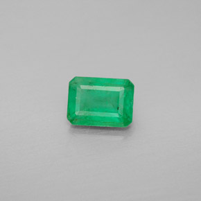 Esmeralda verde natural de 0,99 ct, corte esmeralda, VS-SI