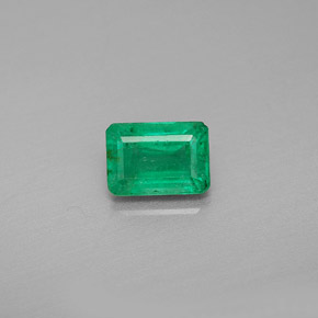 Esmeralda verde natural de 1,04 ct, corte esmeralda, VS-SI